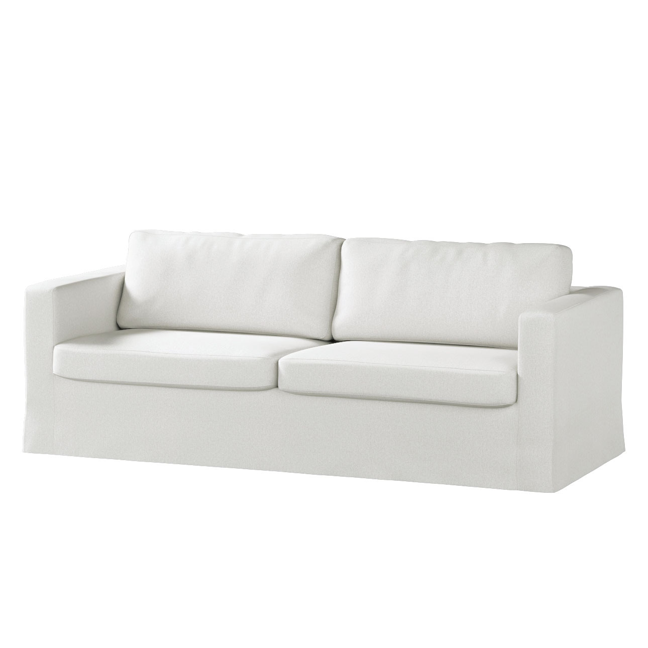 Bezug für Karlstad 3-Sitzer Sofa nicht ausklappbar, lang, creme, Bezug für günstig online kaufen
