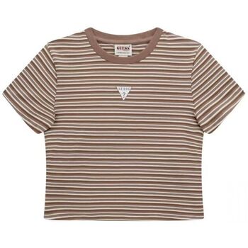 Guess  T-Shirts & Poloshirts W4BI07 J1314 GO CORE STRIPE-F1X9 TOASTED günstig online kaufen