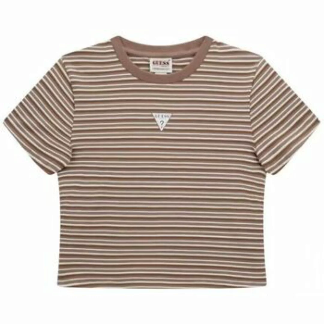 Guess  T-Shirts & Poloshirts W4BI07 J1314 GO CORE STRIPE-F1X9 TOASTED günstig online kaufen