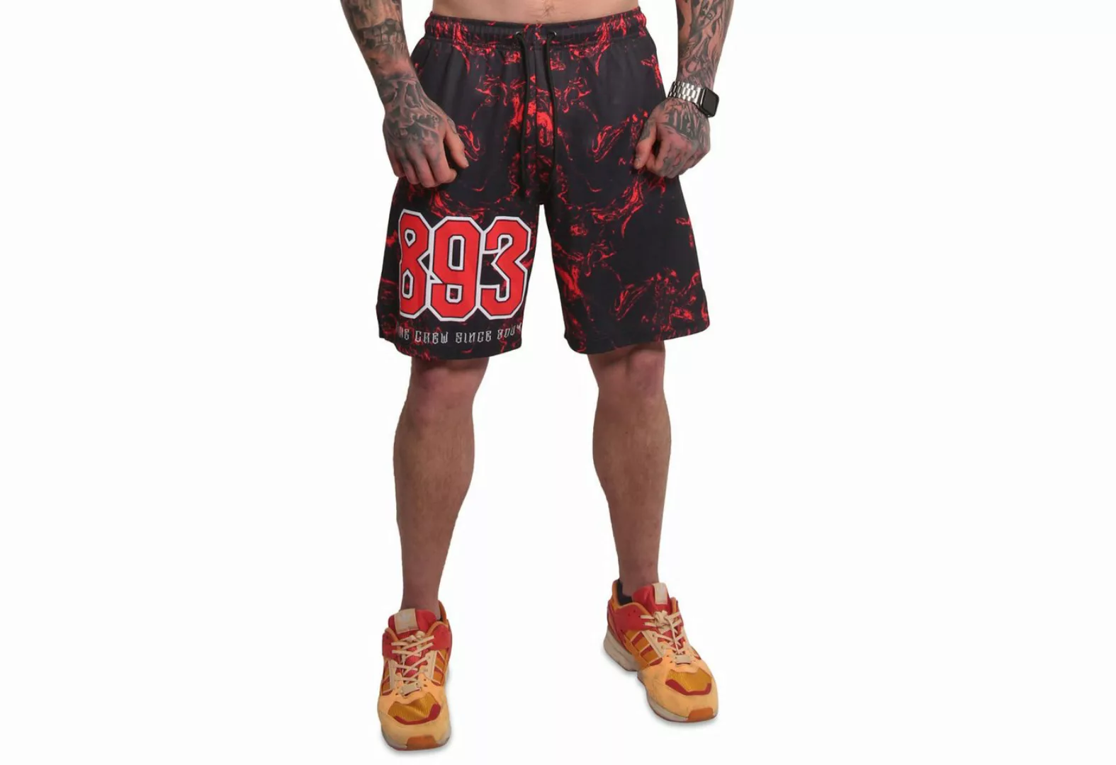 YAKUZA Sweatshorts Varsity aus hochwertigem Mesh-Stoff günstig online kaufen