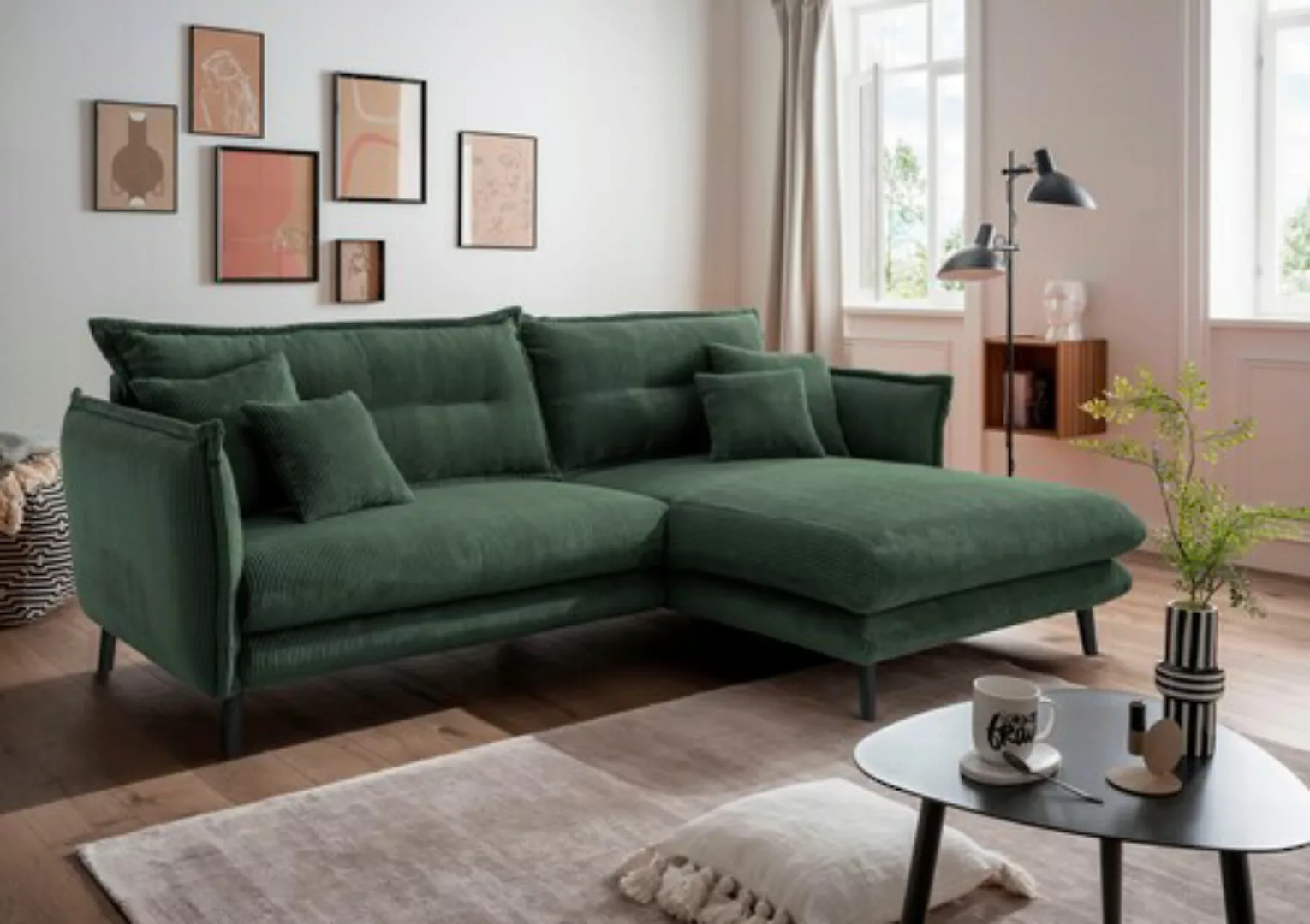 INOSIGN Ecksofa »Lazio«, in verschiedenen Bezugsqualitäten und Farben liefe günstig online kaufen