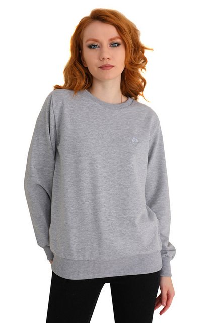 Bongual Sweater Sweatshirt Pullover mit gerauter Innenseite Basic günstig online kaufen