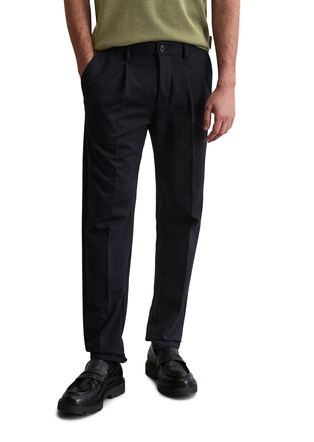 Marc OPolo Chinohose "aus Interlock-Viskose-Mix" günstig online kaufen