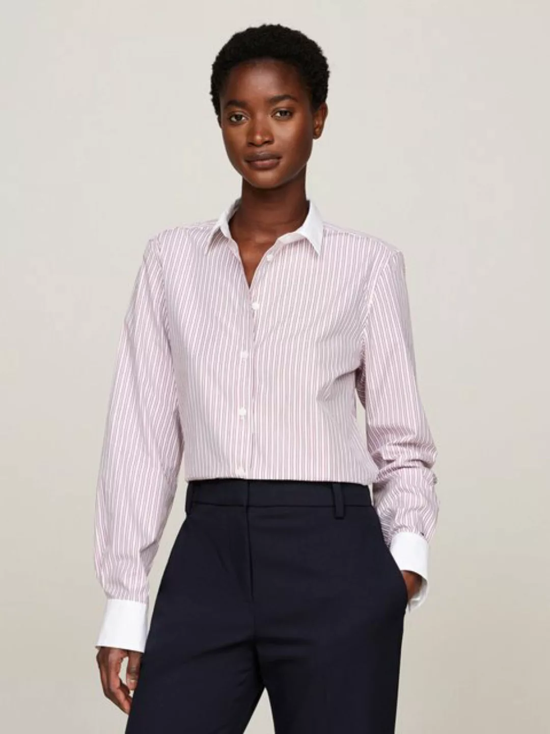 Tommy Hilfiger Hemdbluse STRIPE REGULAR SHIRT mit Streifendessin günstig online kaufen