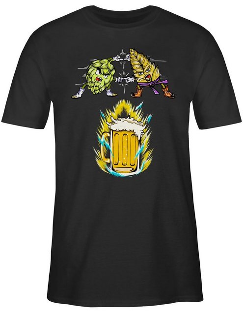 Shirtracer T-Shirt Bier Fusion - Hopfen & Malz Nerd Geschenke günstig online kaufen