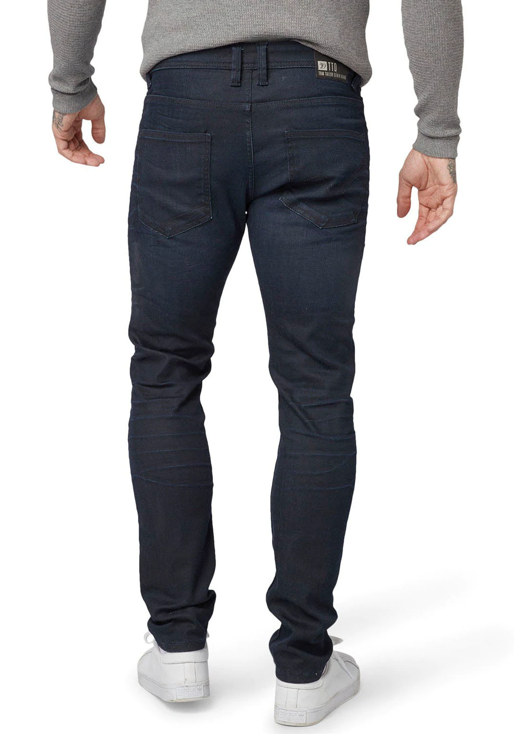 Tom Tailor Denim Herren Jeans Piers - Super Slim Fit - Blau - Blue Black De günstig online kaufen