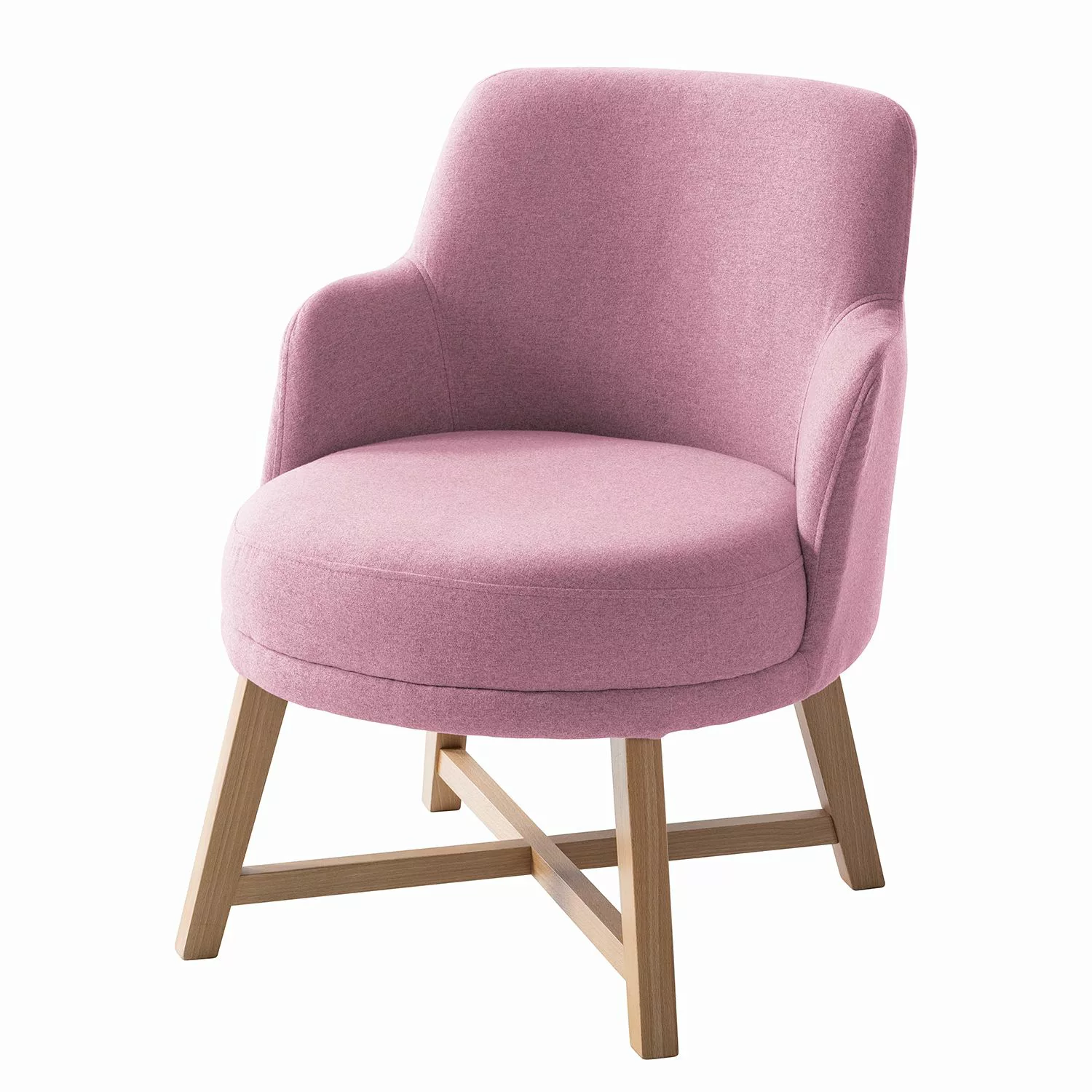 home24 Mørteens Sessel Siabu Mauve Filz 67x79x68 cm (BxHxT) günstig online kaufen