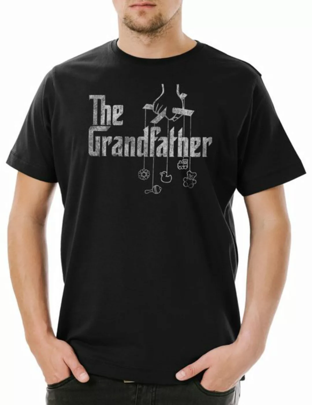 Urban Backwoods Print-Shirt The Grandfather Herren T-Shirt Marlon Mafia God günstig online kaufen