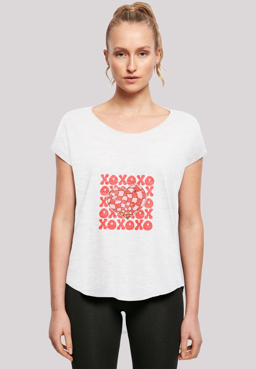 F4NT4STIC T-Shirt "XOXO Herz Love", Premium Qualität günstig online kaufen