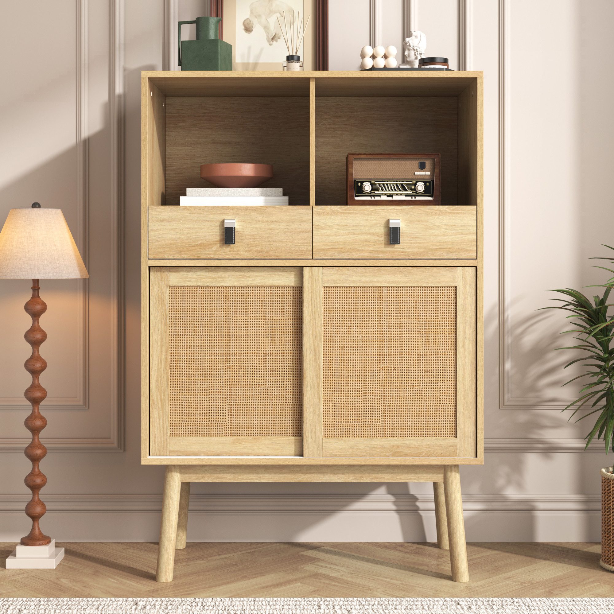 Ulife Sideboard Wohnzimmerschrank Kommode Stauraummöbel mit günstig online kaufen