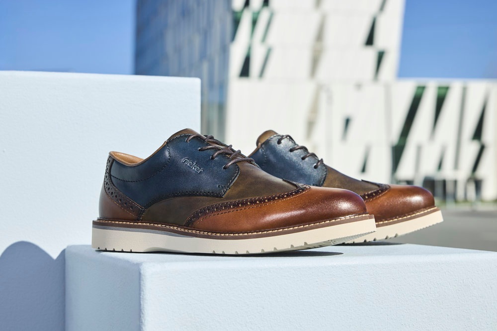 Rieker Schnürschuh, Schnürschuh, Business-Schnürer, Lyralochung, in bequeme günstig online kaufen