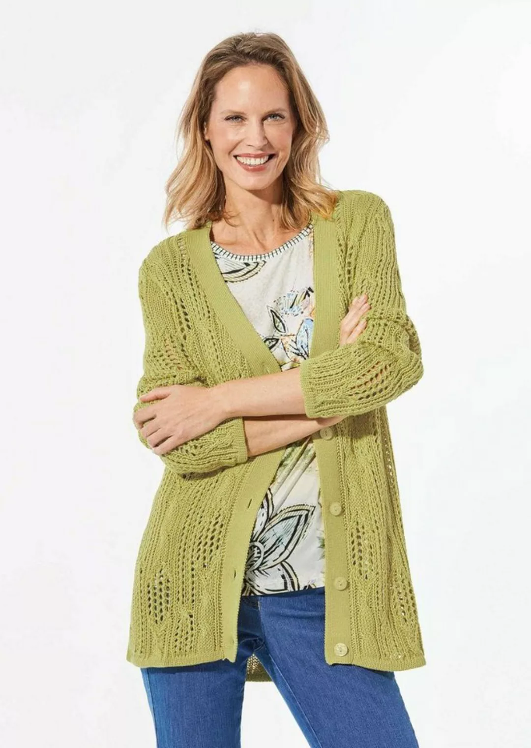 GOLDNER Strickjacke Strickjacke mit Knöpfen günstig online kaufen