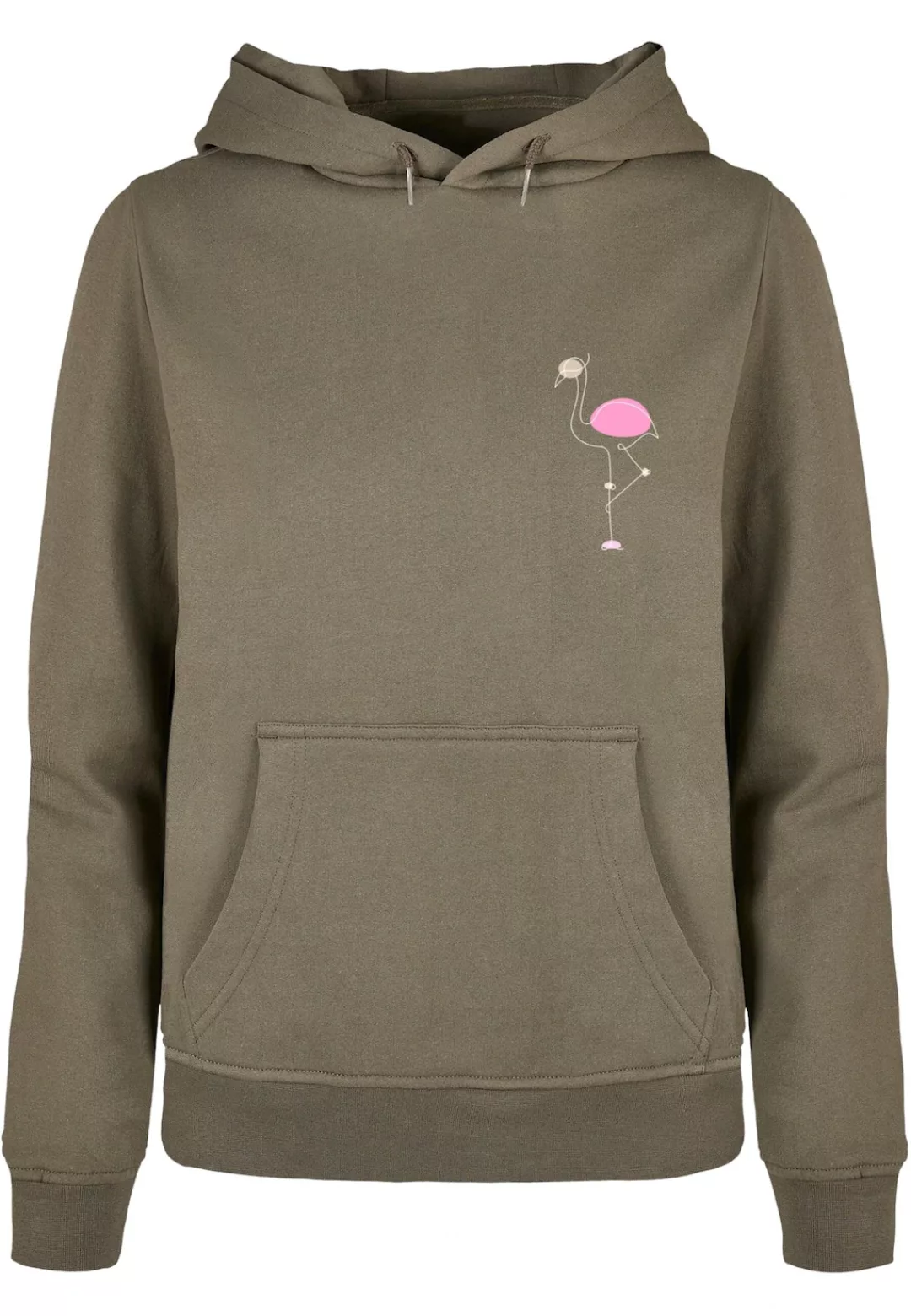 Merchcode Kapuzenpullover "Merchcode Damen Ladies Flamingo Basic Hoody", (1 günstig online kaufen