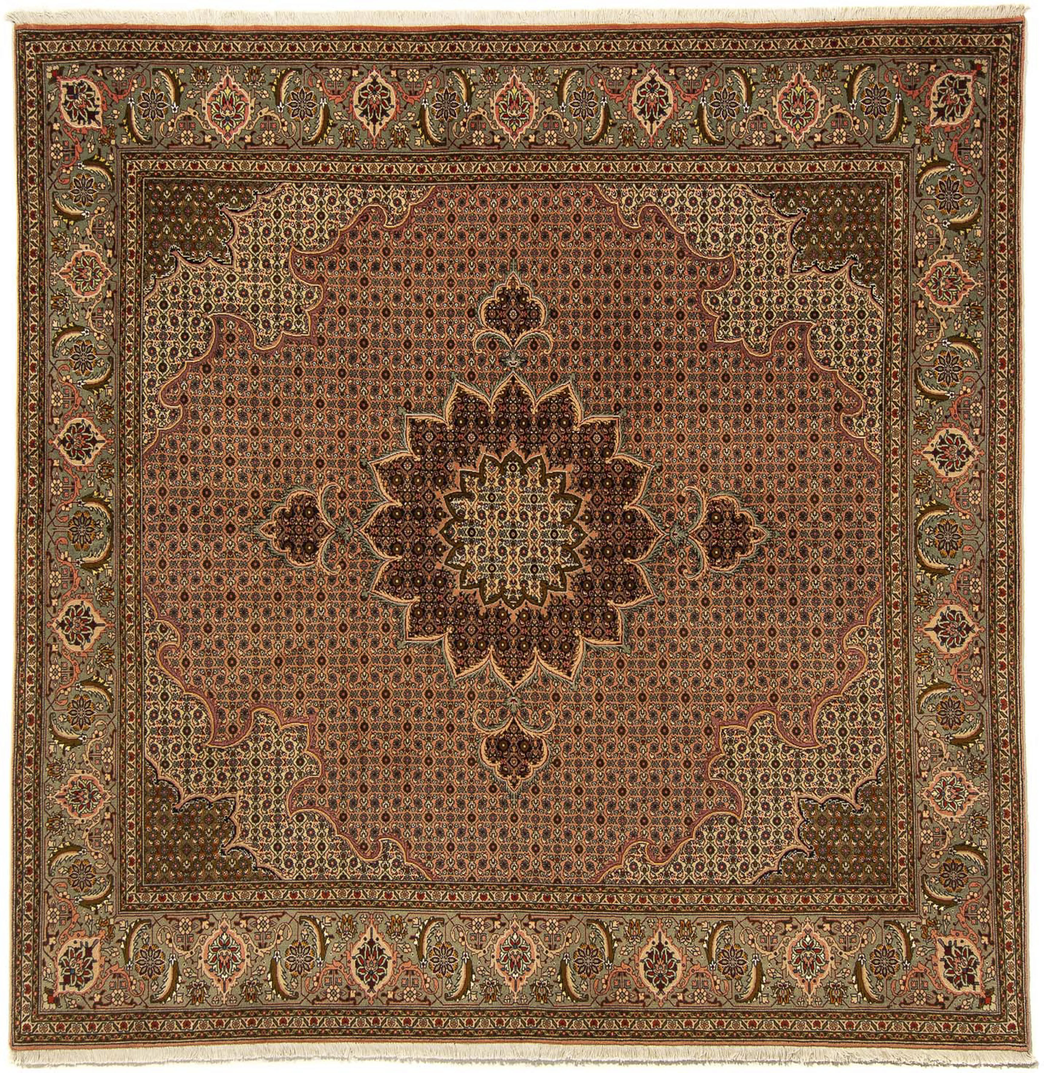 morgenland Orientteppich »Perser - Täbriz quadratisch - 206 x 206 cm - brau günstig online kaufen
