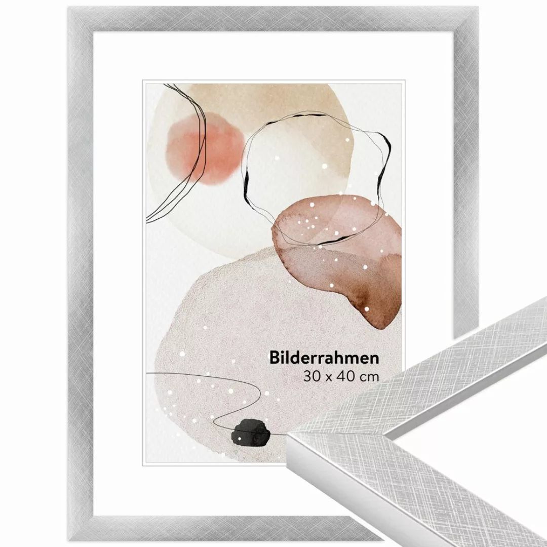 WANDStyle Bilderrahmen H430, Silber, aus Massivolz günstig online kaufen