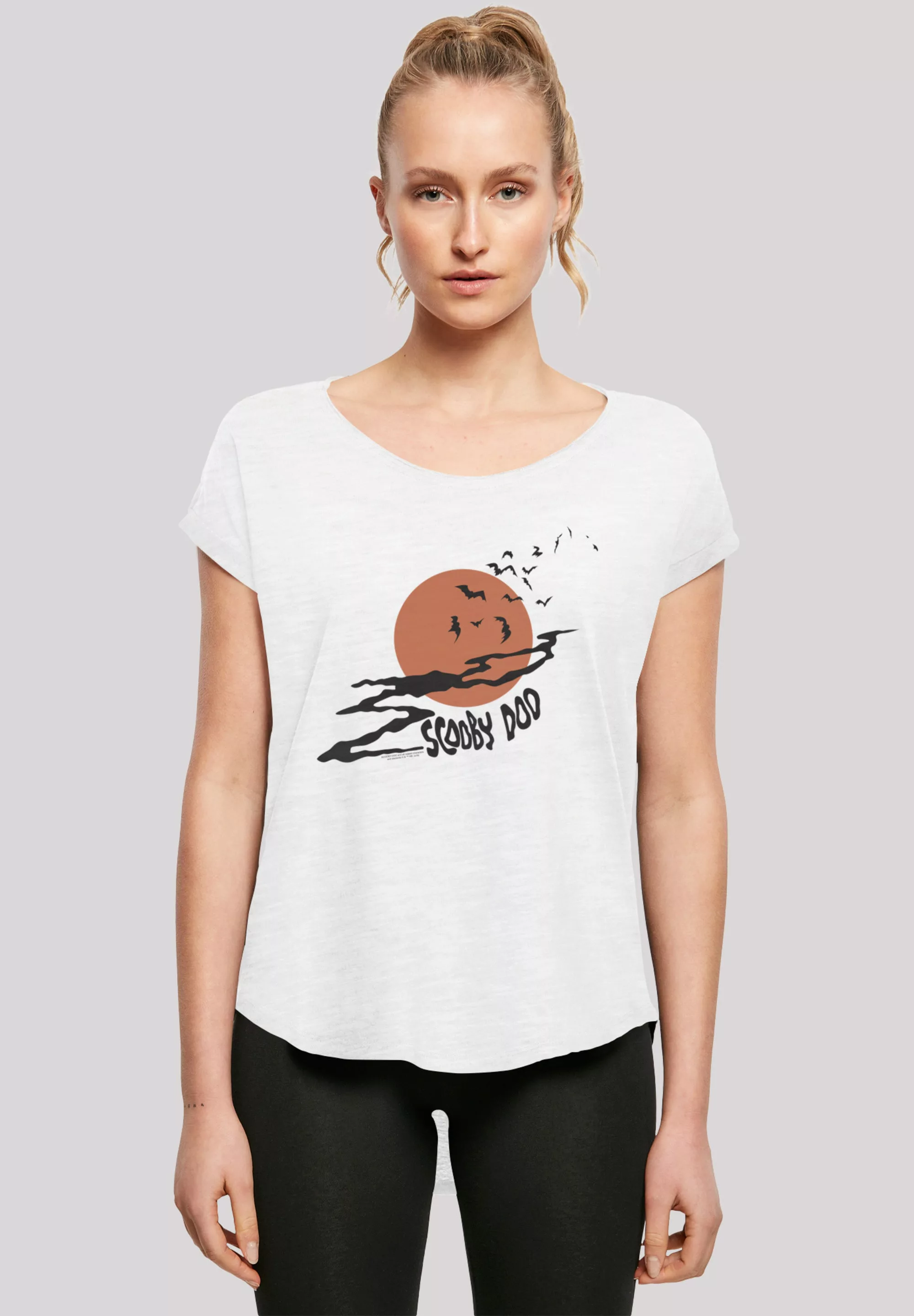 F4NT4STIC T-Shirt "Scooby Doo Spooky Moon Mond", Damen,Premium Merch,Lang,L günstig online kaufen