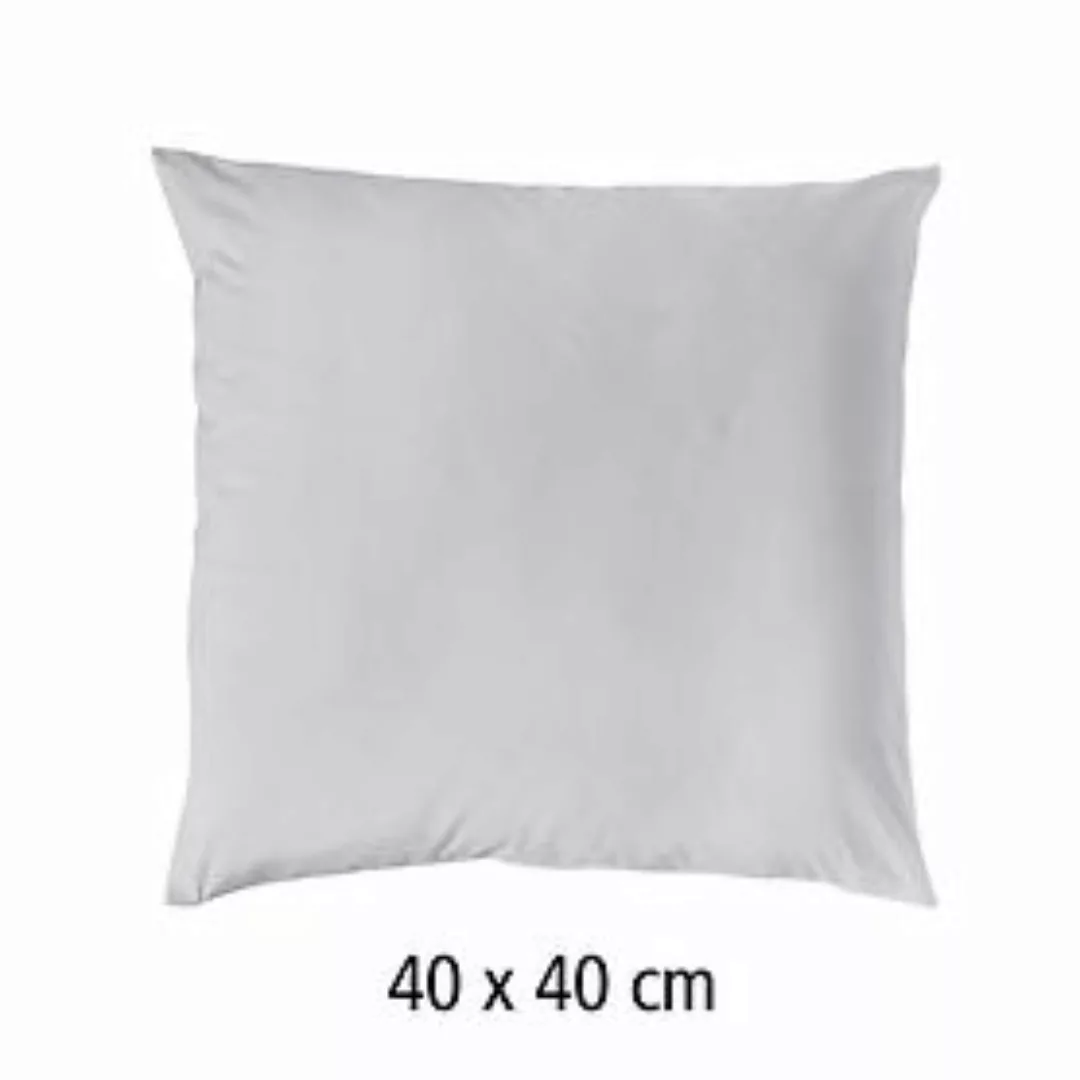 Luxus-Satin-Kissen silber 40x80cm günstig online kaufen