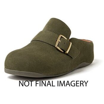 FitFlop  Pantoffeln SHUV BUCKLE-STRAP NUBUCK CLOGS MOSSY günstig online kaufen