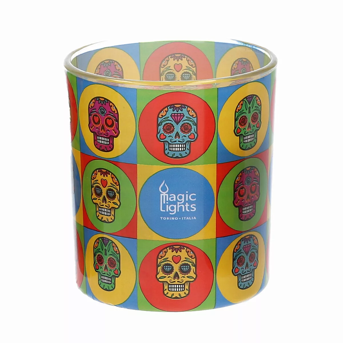 Kerze Magic Lights Totenkopf (7,5 X 8,4 Cm) günstig online kaufen