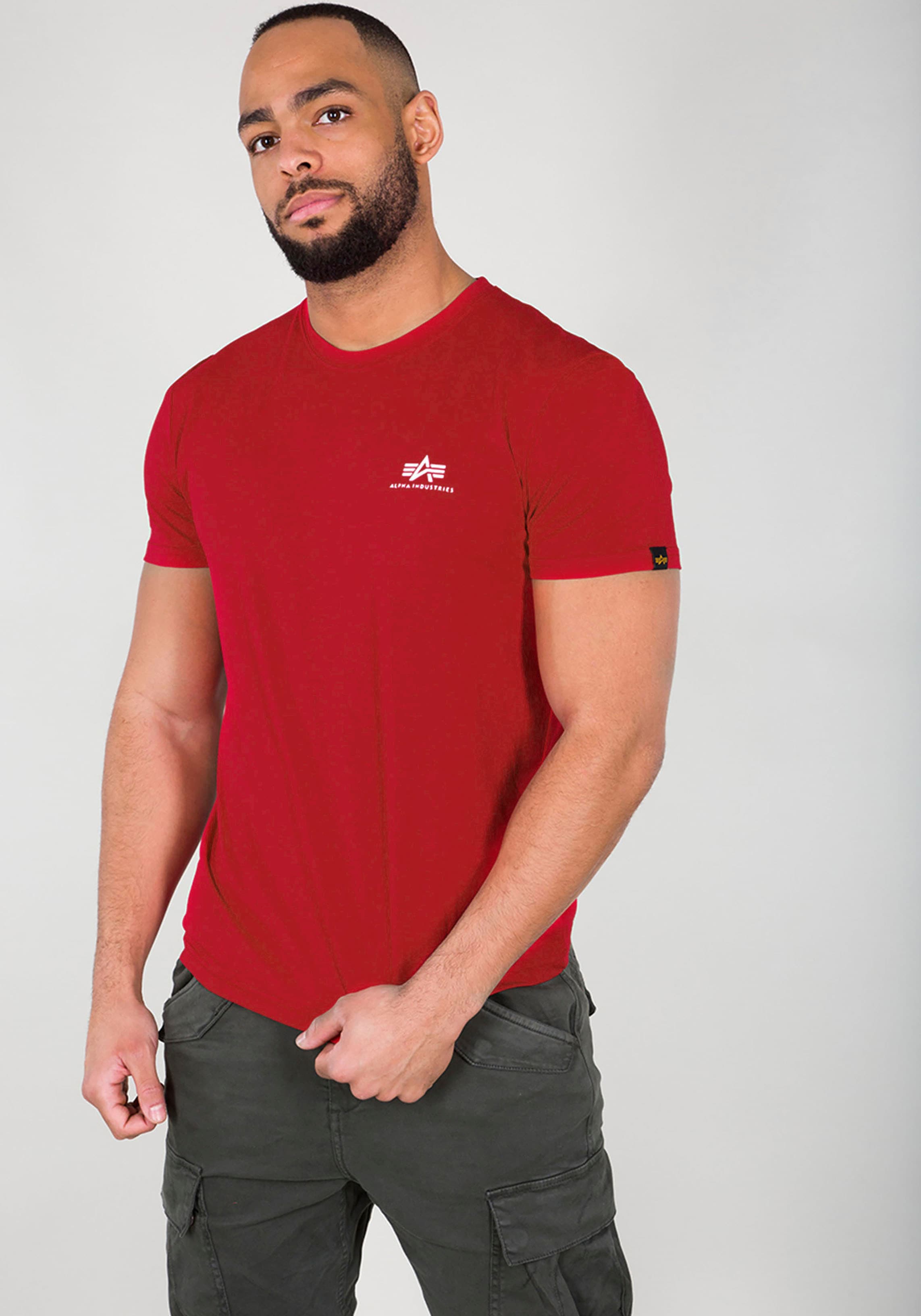 Alpha Industries Rundhalsshirt BASIC T SMALL LOGO günstig online kaufen