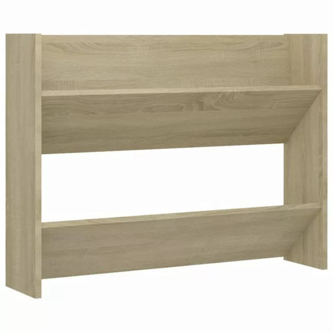 furnicato Hängeschuhschrank Wand-Schuhschrank Sonoma-Eiche 80x18x60 cm Holz günstig online kaufen