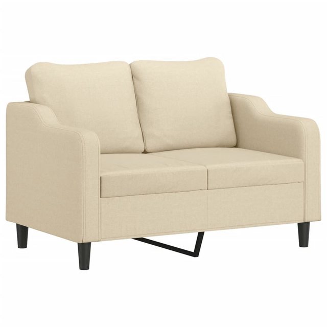 vidaXL Sofa, 2-Sitzer-Sofa Creme 120 cm Stoff günstig online kaufen