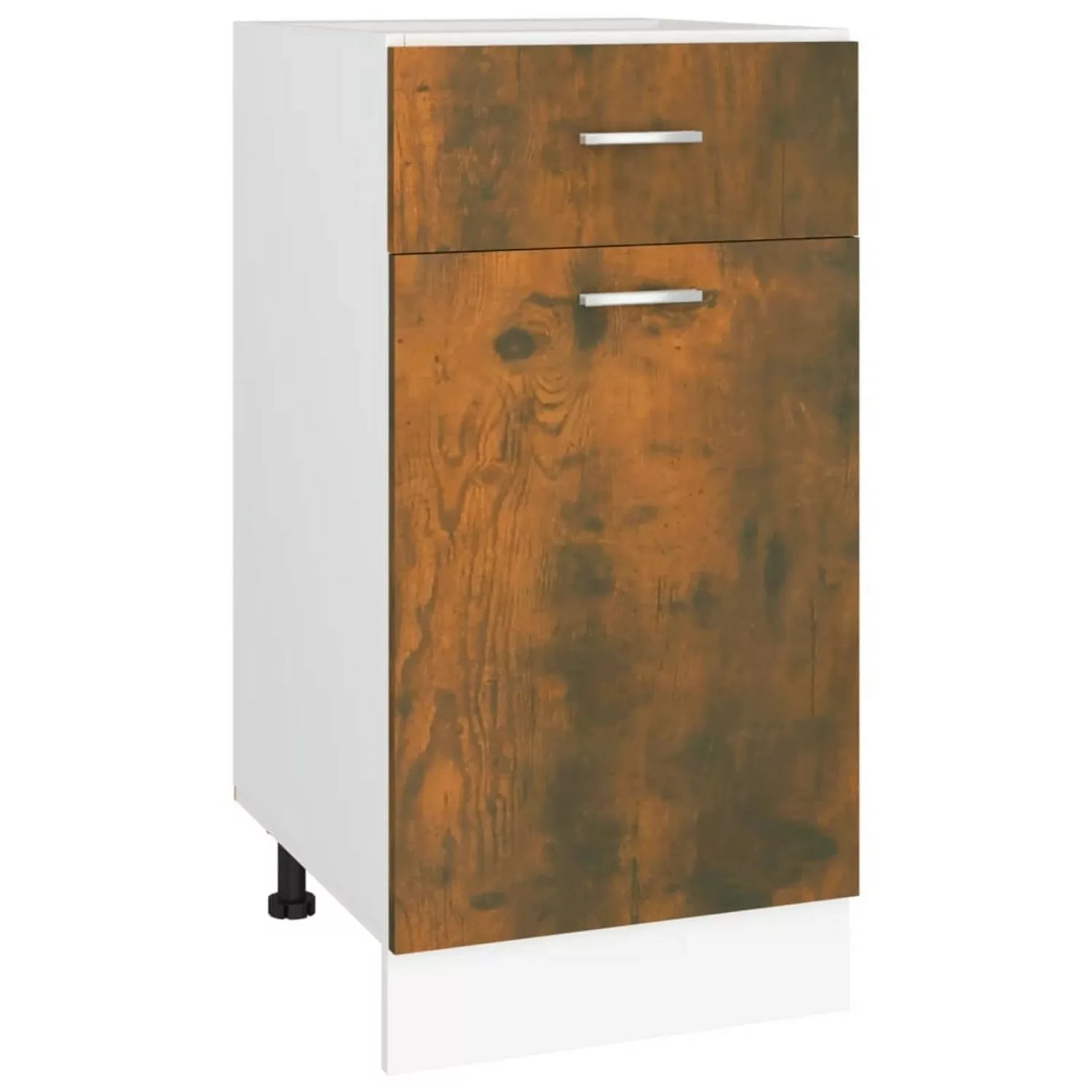Vidaxl Unterschrank Mit Schublade Räuchereiche 40x46x81,5 Cm günstig online kaufen