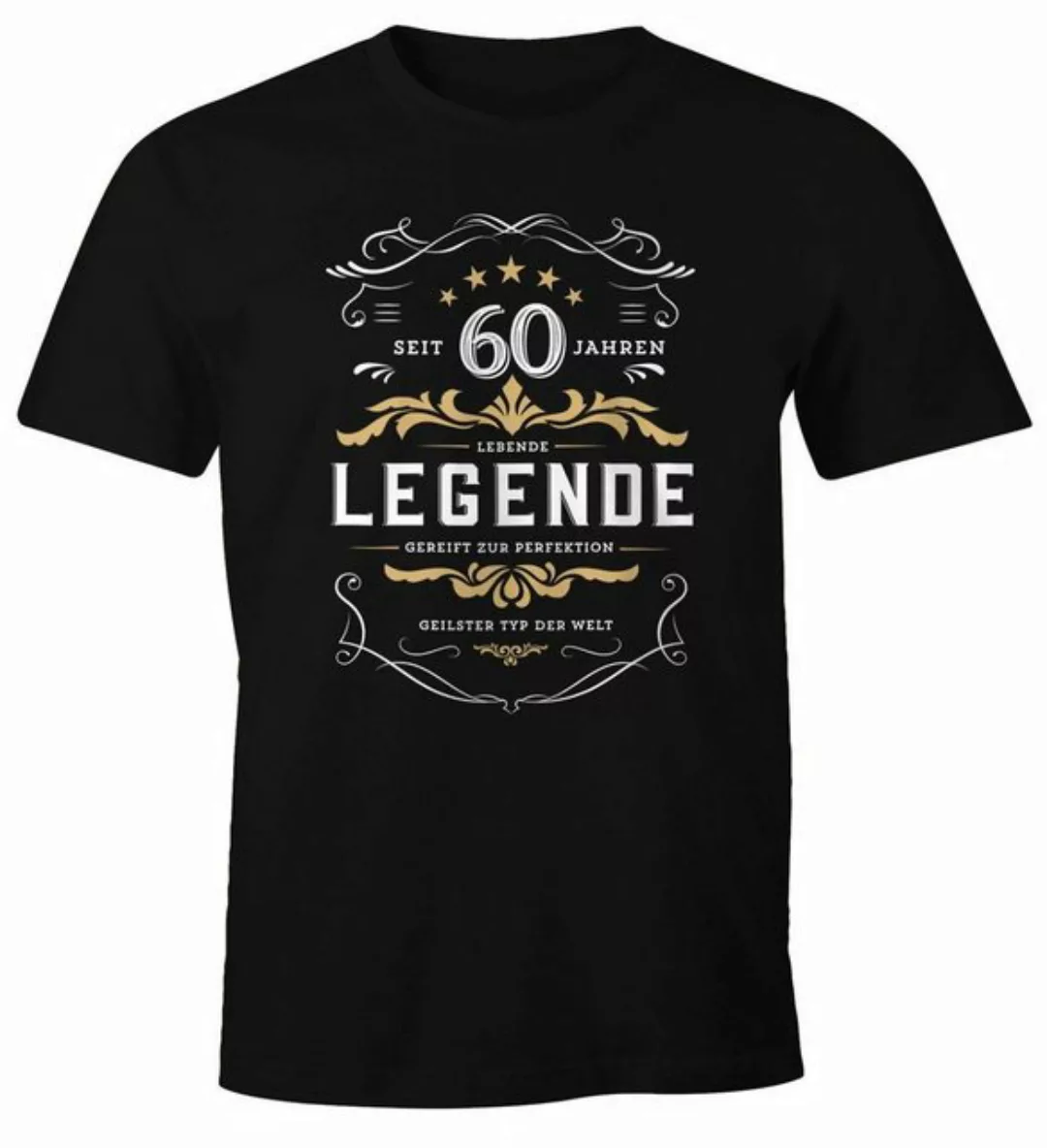 MoonWorks Print-Shirt Herren Geschenk T-Shirt Geburtstag 30-80 Jahre Lebend günstig online kaufen