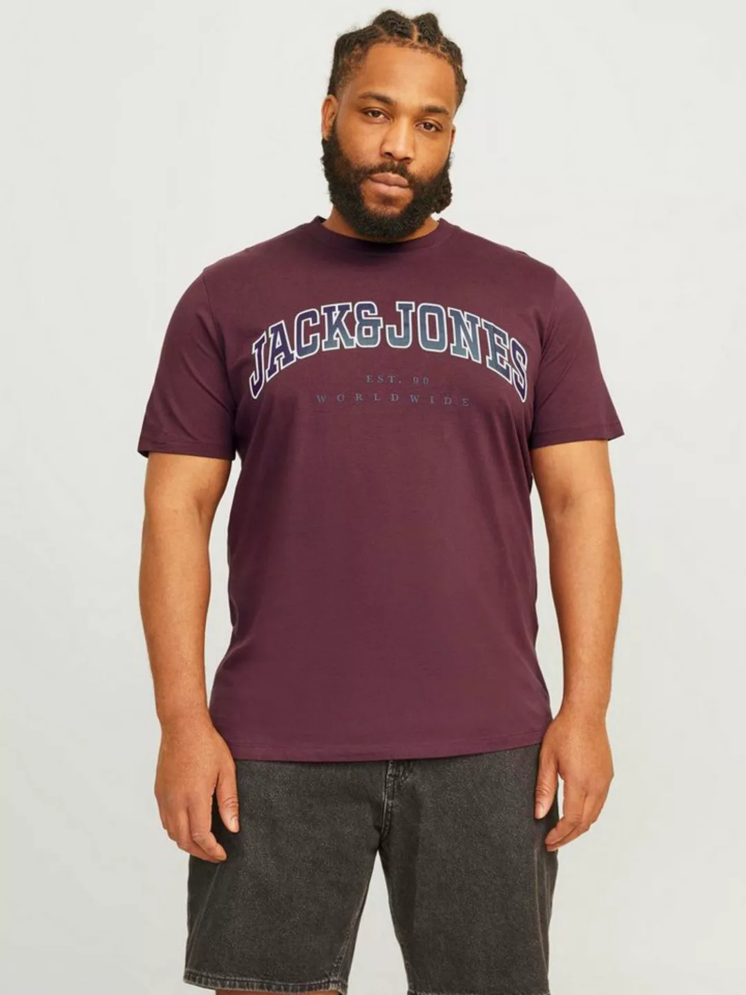 Jack & Jones PlusSize T-Shirt JJECALEB VARSITY TEE SS O-NECK NOOS PLS günstig online kaufen