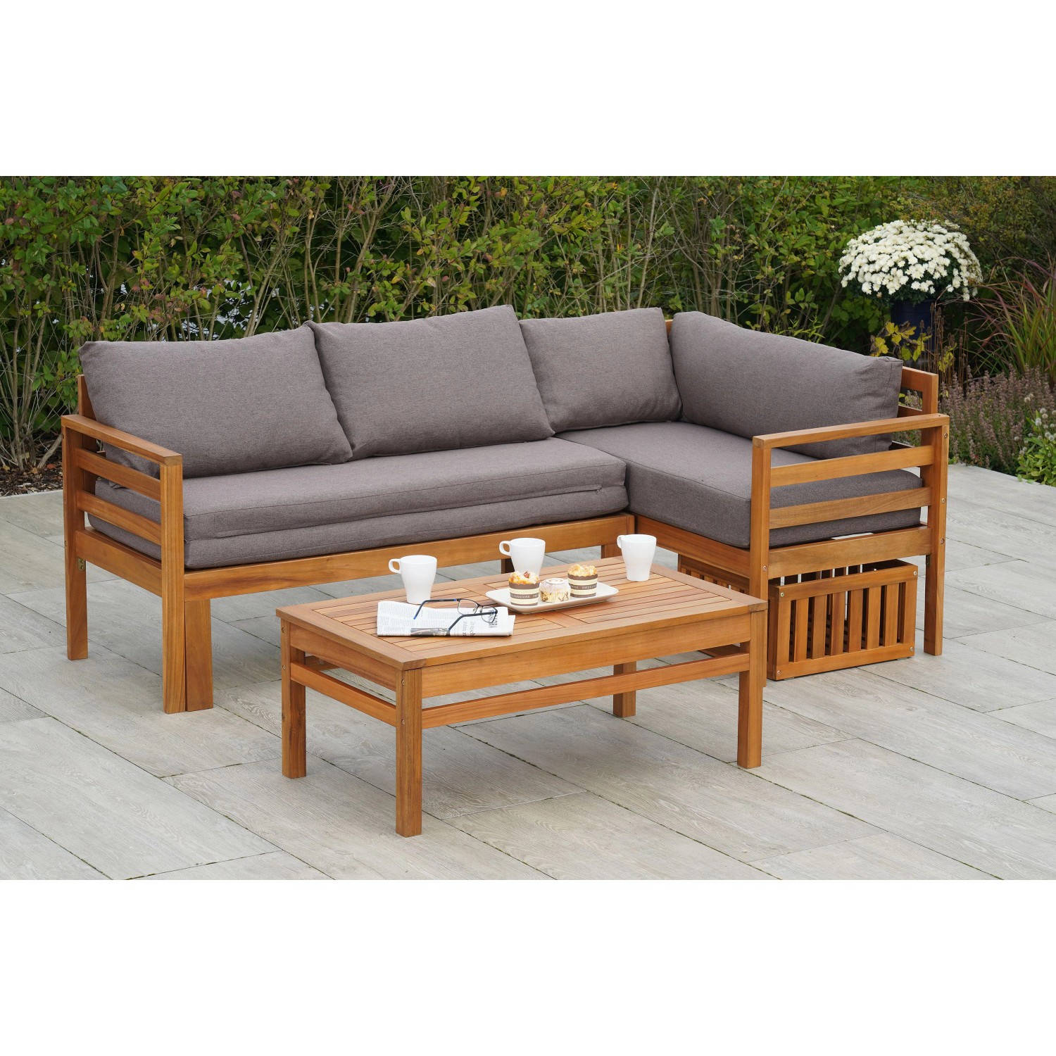 MERXX Gartenlounge-Set "Brasilia", (9 tlg.), inkl. Auflagen günstig online kaufen