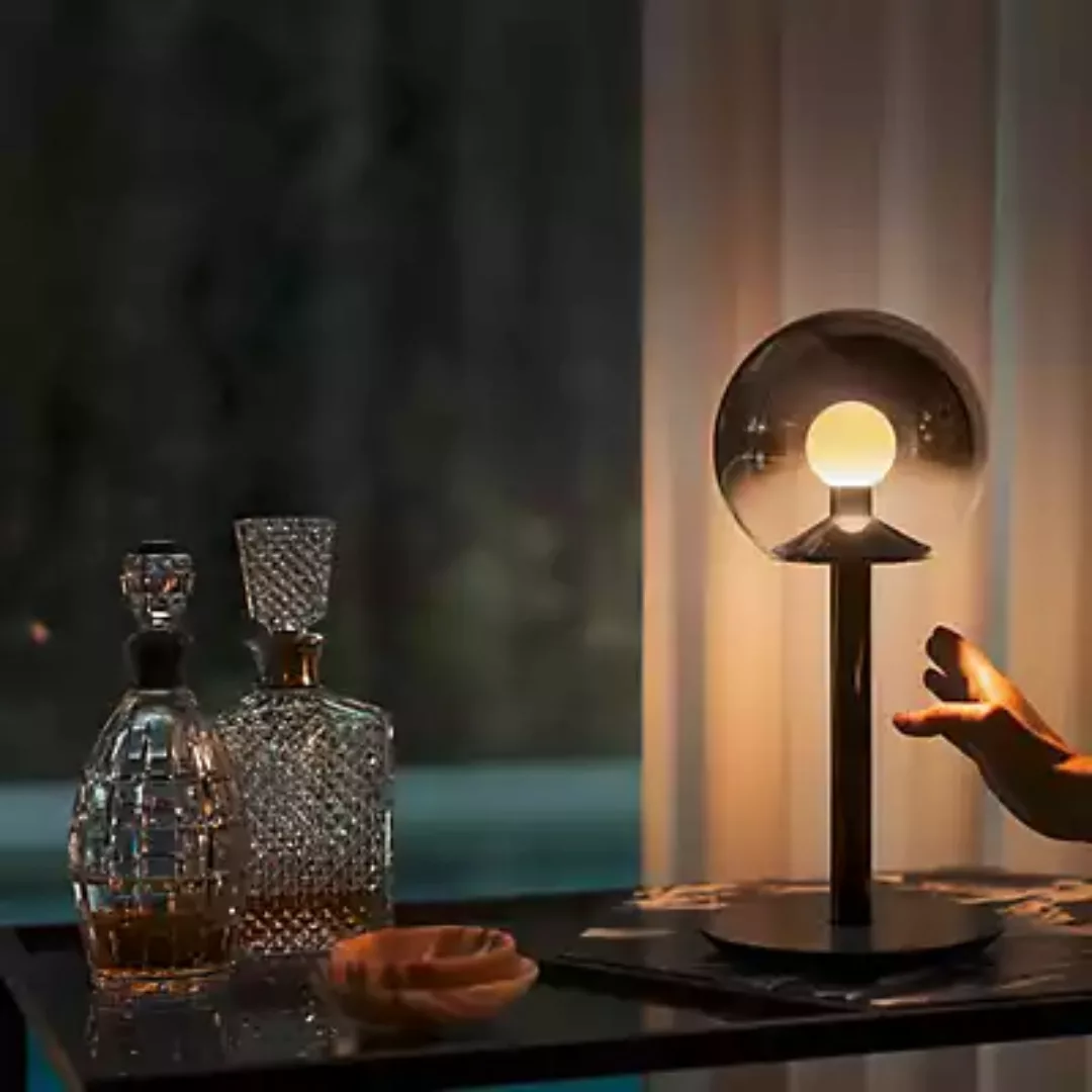 Occhio Luna Sogno Tischleuchte LED, rauch günstig online kaufen