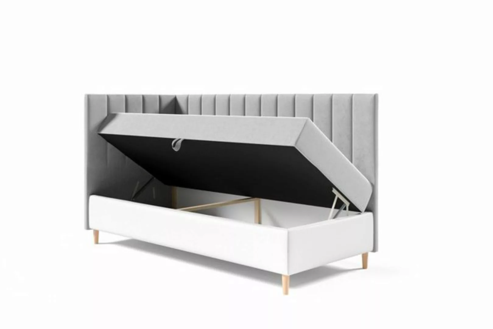 Fun Möbel Boxspringbett Boxspringbett Gästebett Kinderbett HELVI Nr.3 (inkl günstig online kaufen