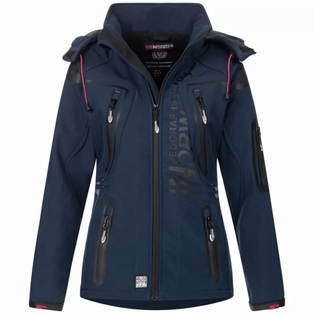 Geographical Norway Softshelljacke Damen Outdoor Windbreaker Regen Funktion günstig online kaufen