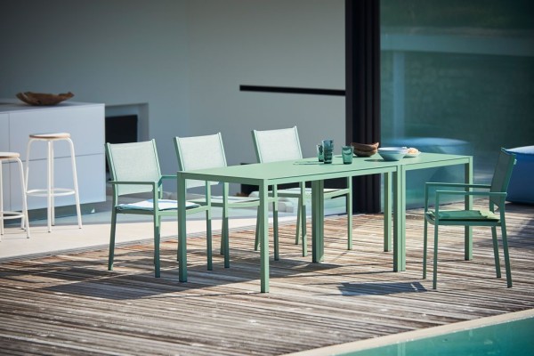 Aria Outdoor-Tisch 180 x 90 x 75 cm, salbei günstig online kaufen