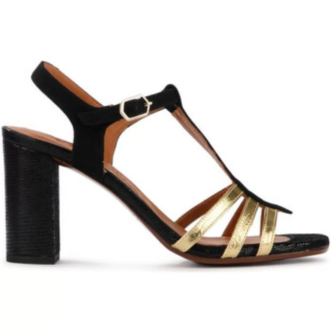 Chie Mihara  Sandalen Sandale mit Absatz  Babi schwarz und gold günstig online kaufen