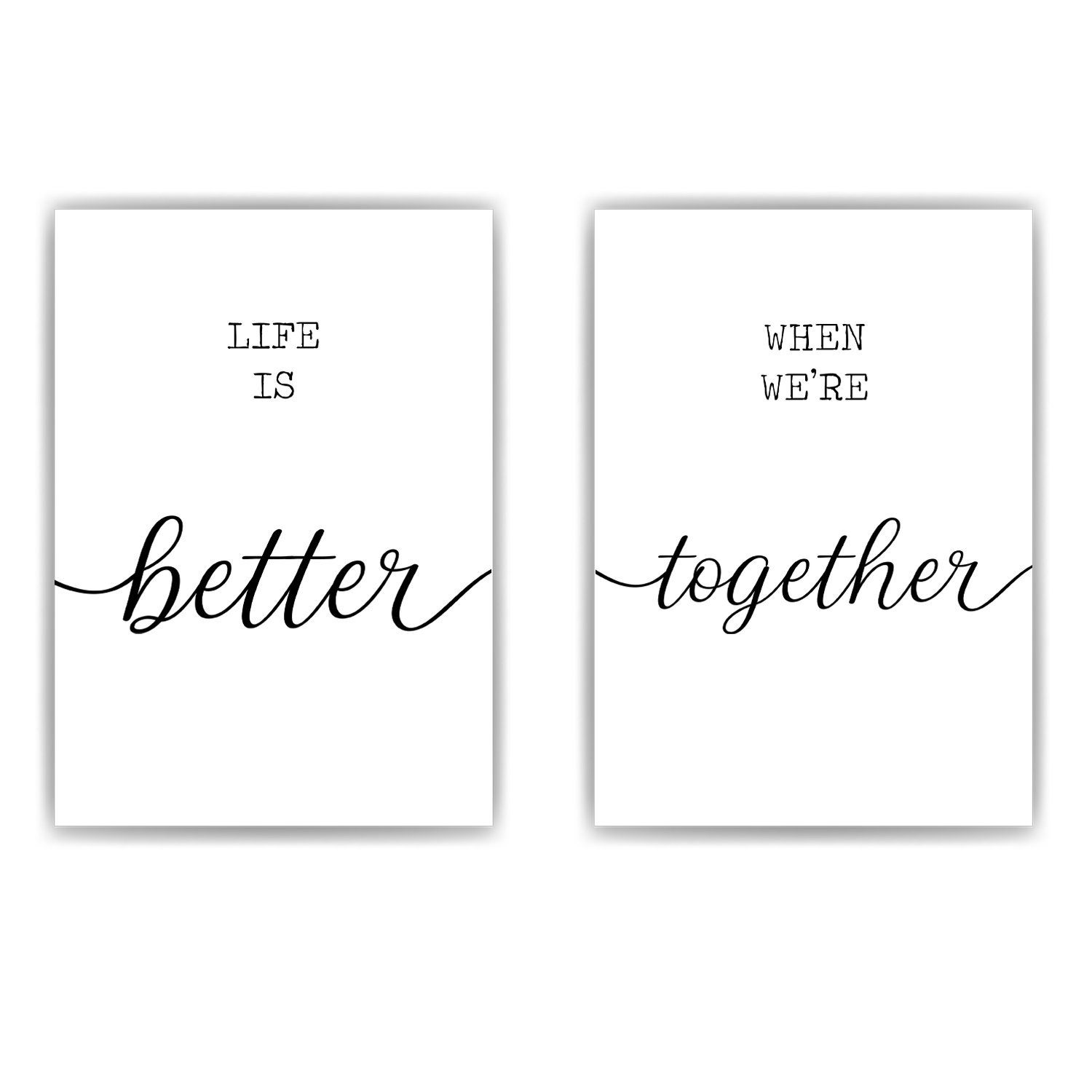 Tigerlino Poster 2er Set Better Together günstig online kaufen