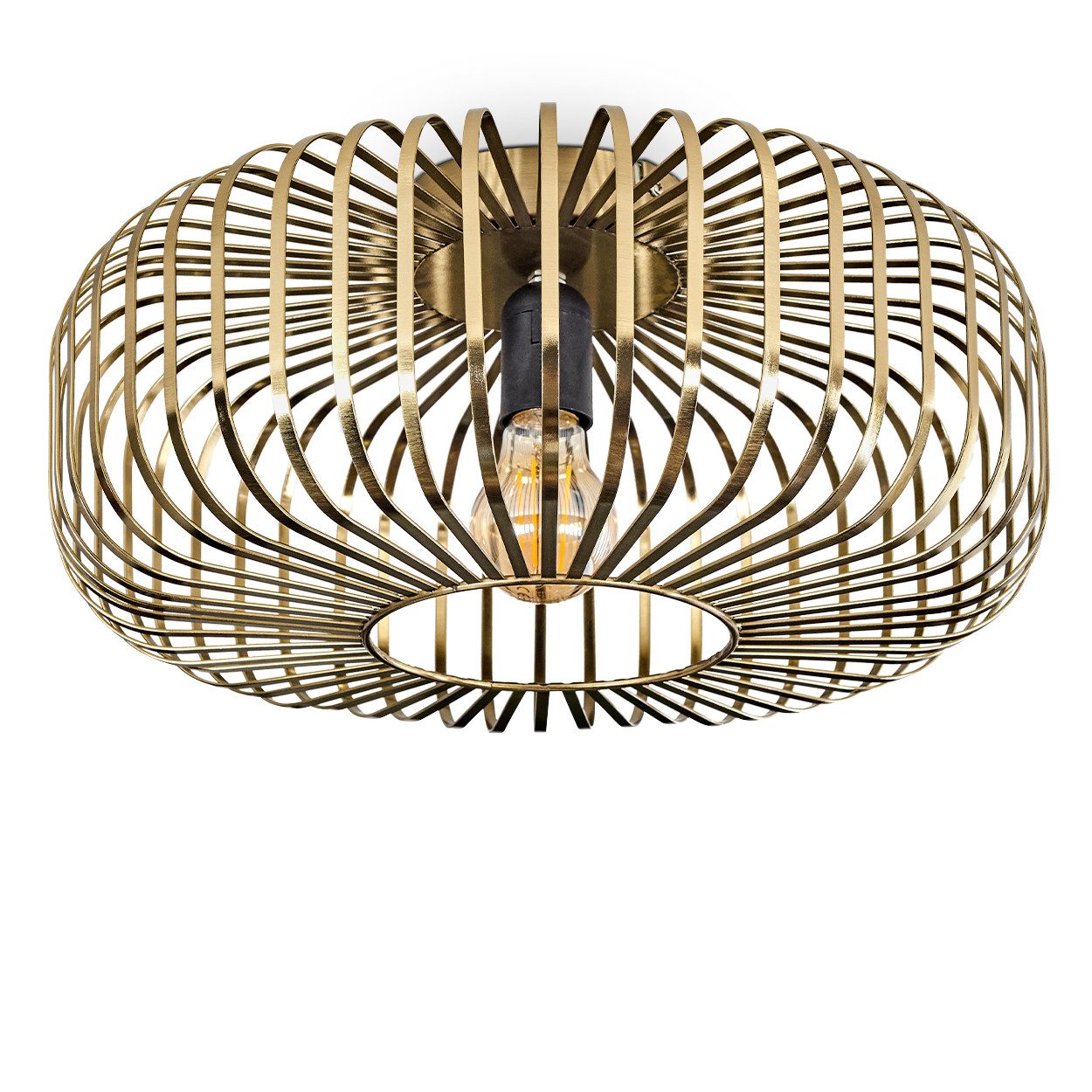 hofstein Deckenleuchte runde Deckenlampe aus Metall günstig online kaufen