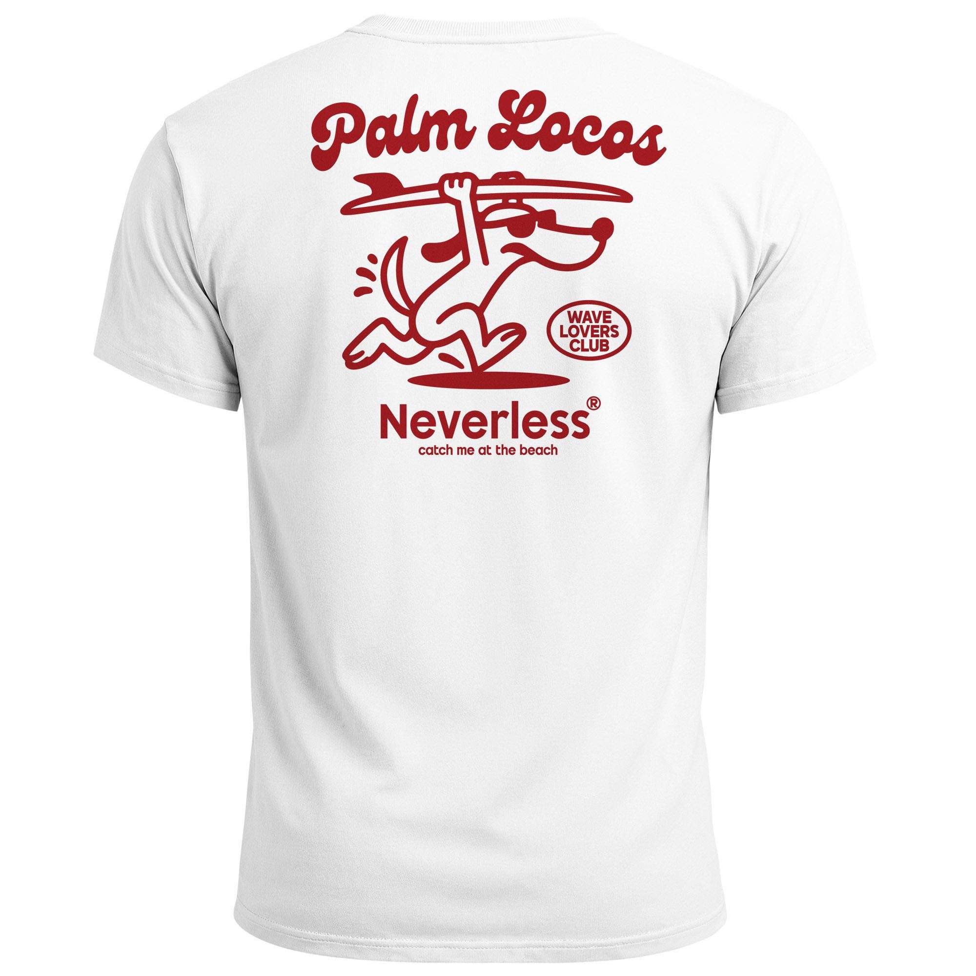 Neverless Print-Shirt Herren T-Shirt Backprint Surfing günstig online kaufen