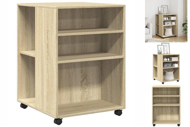 vidaXL Aktenschrank Büroschrank Rollschrank Beistelltisch mit Rollen Sonoma günstig online kaufen