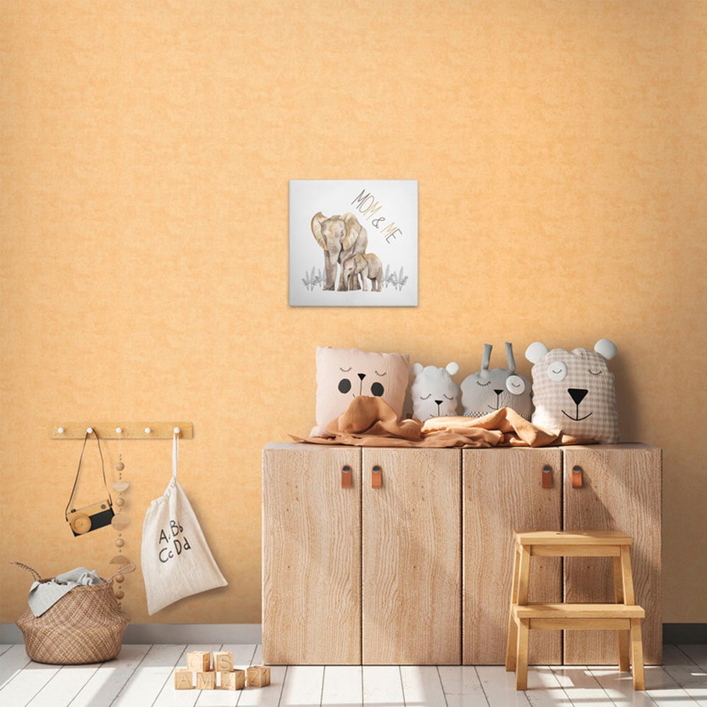 A.S. Création Leinwandbild "Fam Portrait 1 - Wandbild Beige Grau Keilrahmen günstig online kaufen