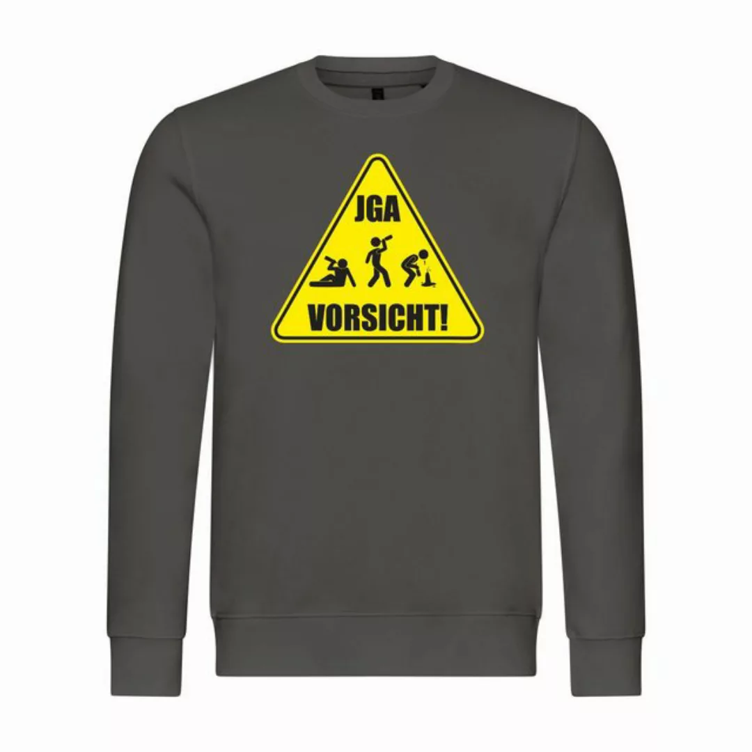 deinshirt Rundhalspullover Herren Sweatshirt Junggesellenabschied Vorsicht günstig online kaufen