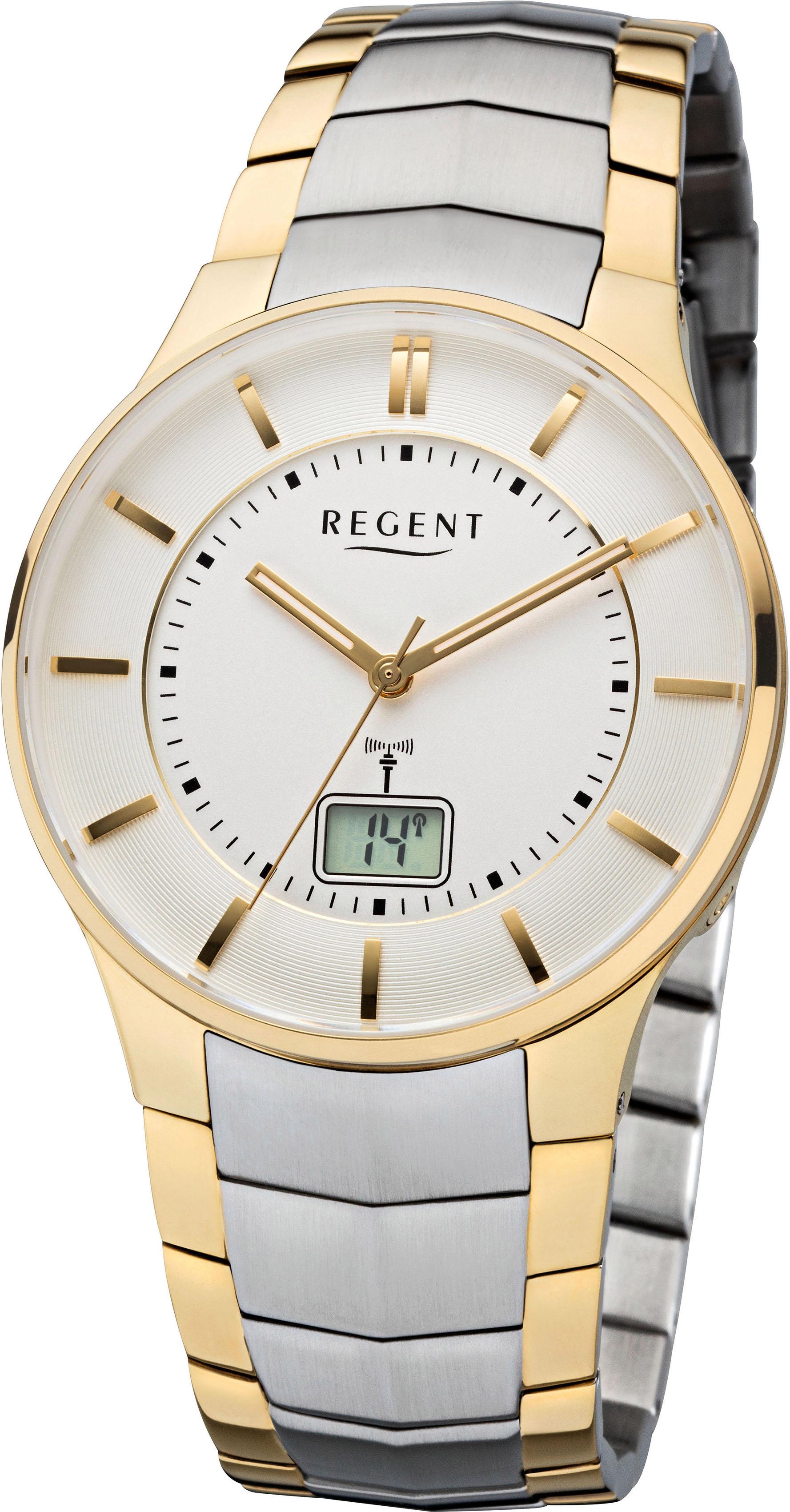 Regent Armbanduhr mit Metallarmband FR-213 Herrenfunkuhr günstig online kaufen