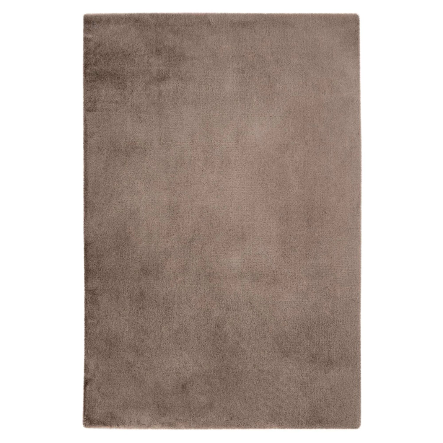 MeGusta Kurzflor Teppich Uni Modern Taupe 60x110 cm Clara günstig online kaufen