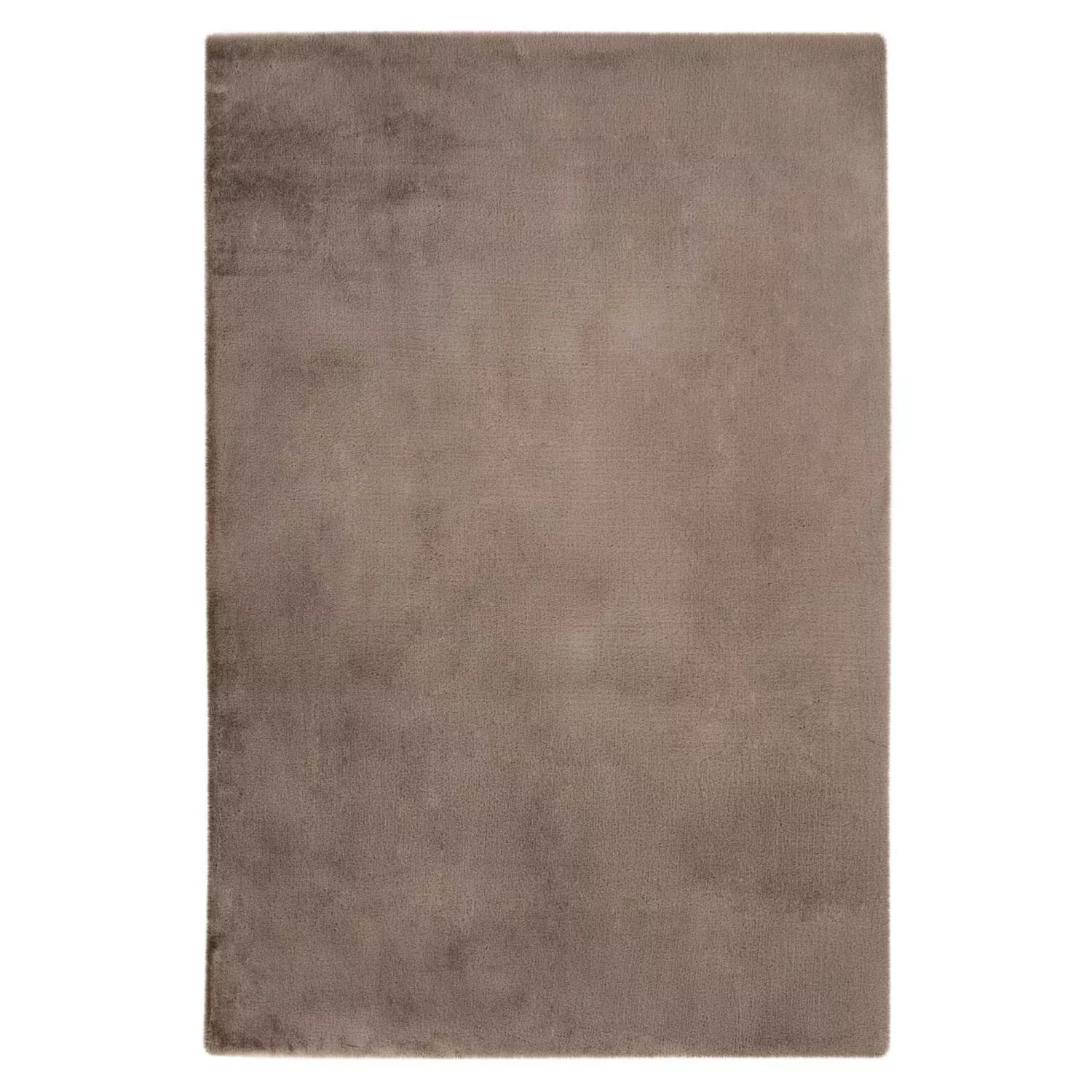 MeGusta Kurzflor Teppich Uni Modern Taupe 80x80 cm Clara günstig online kaufen