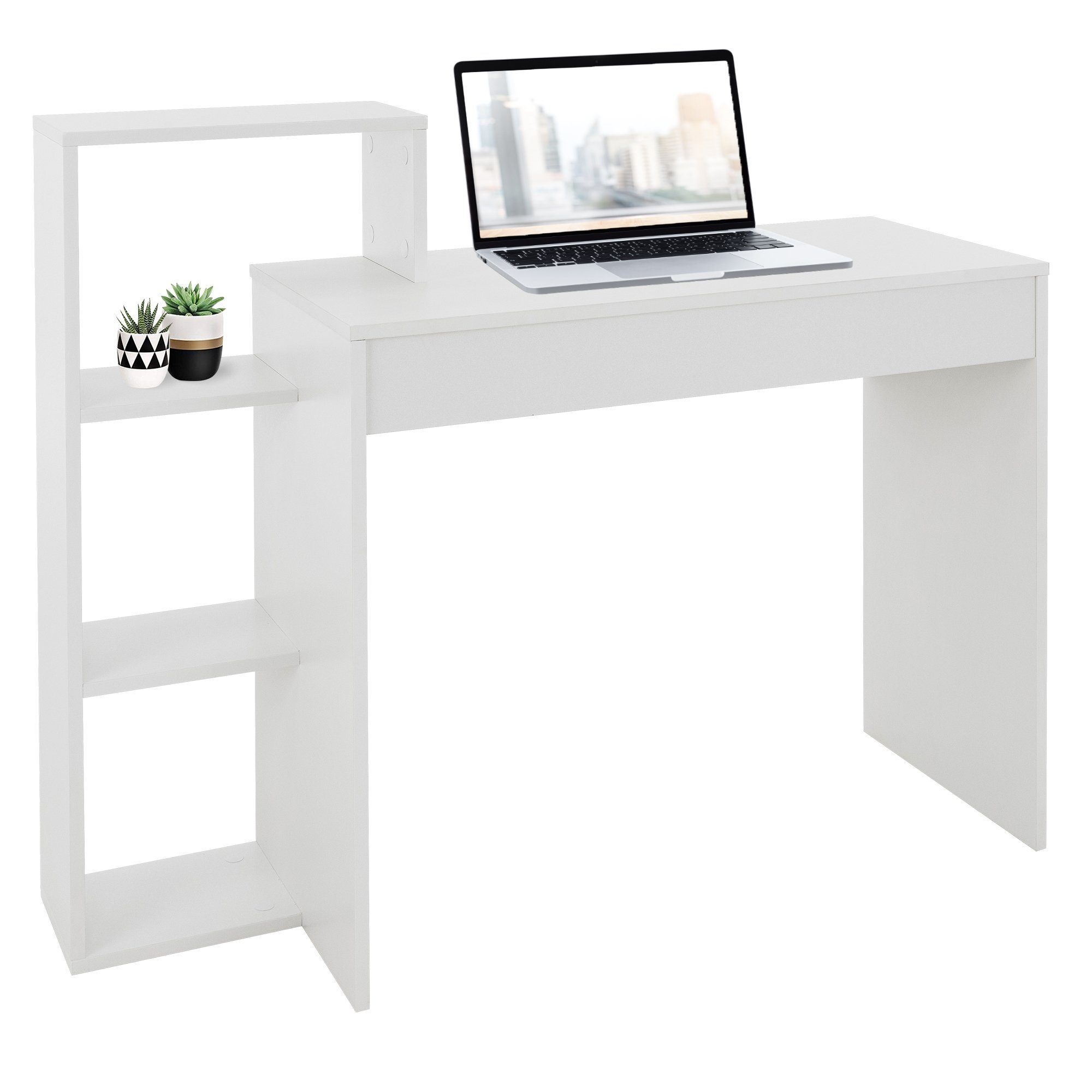 ML-DESIGN Schreibtisch Arbeitstisch mit Regal 3 günstig online kaufen