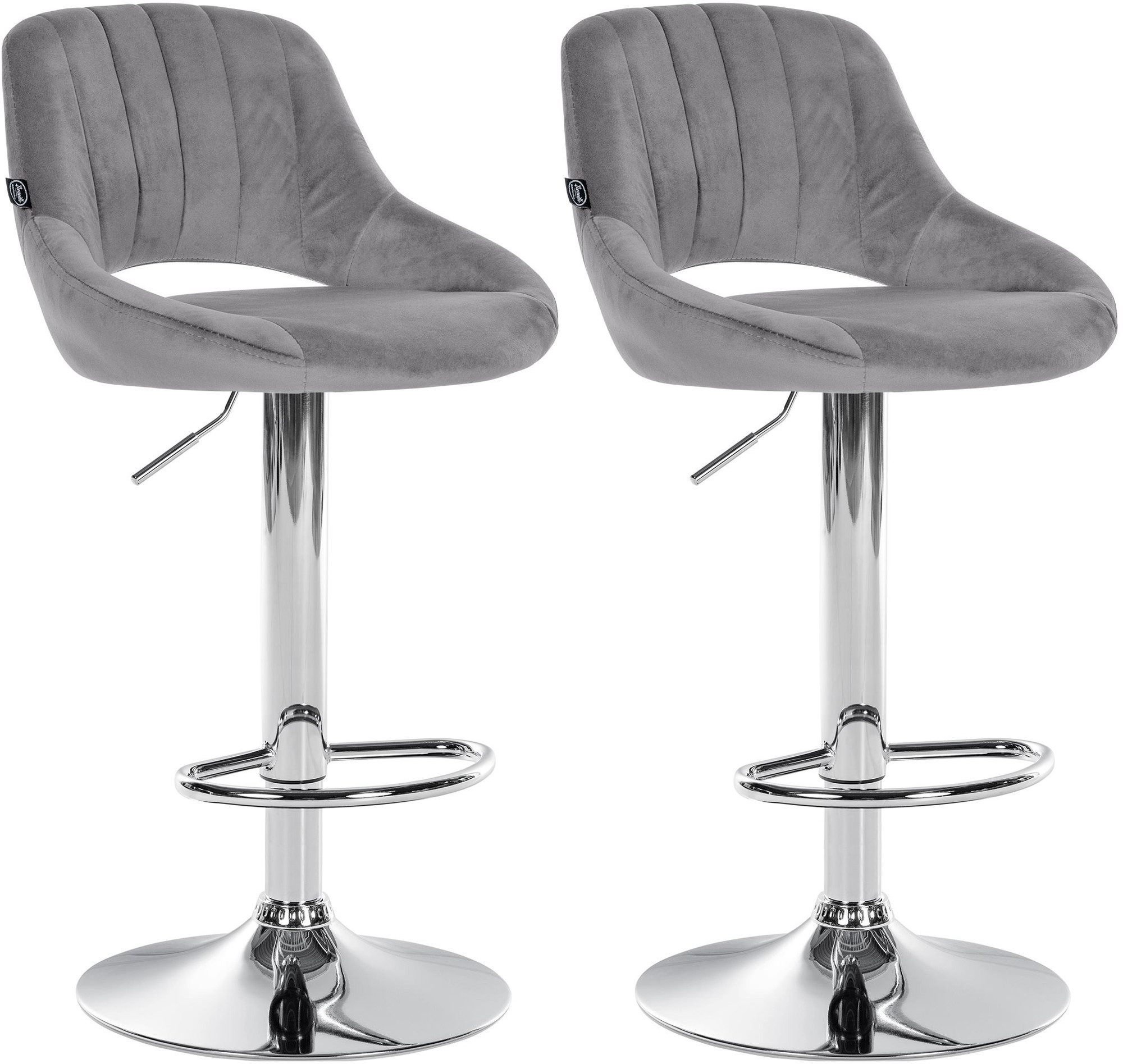 CLP Barhocker Milet Samt (2er Set, günstig online kaufen