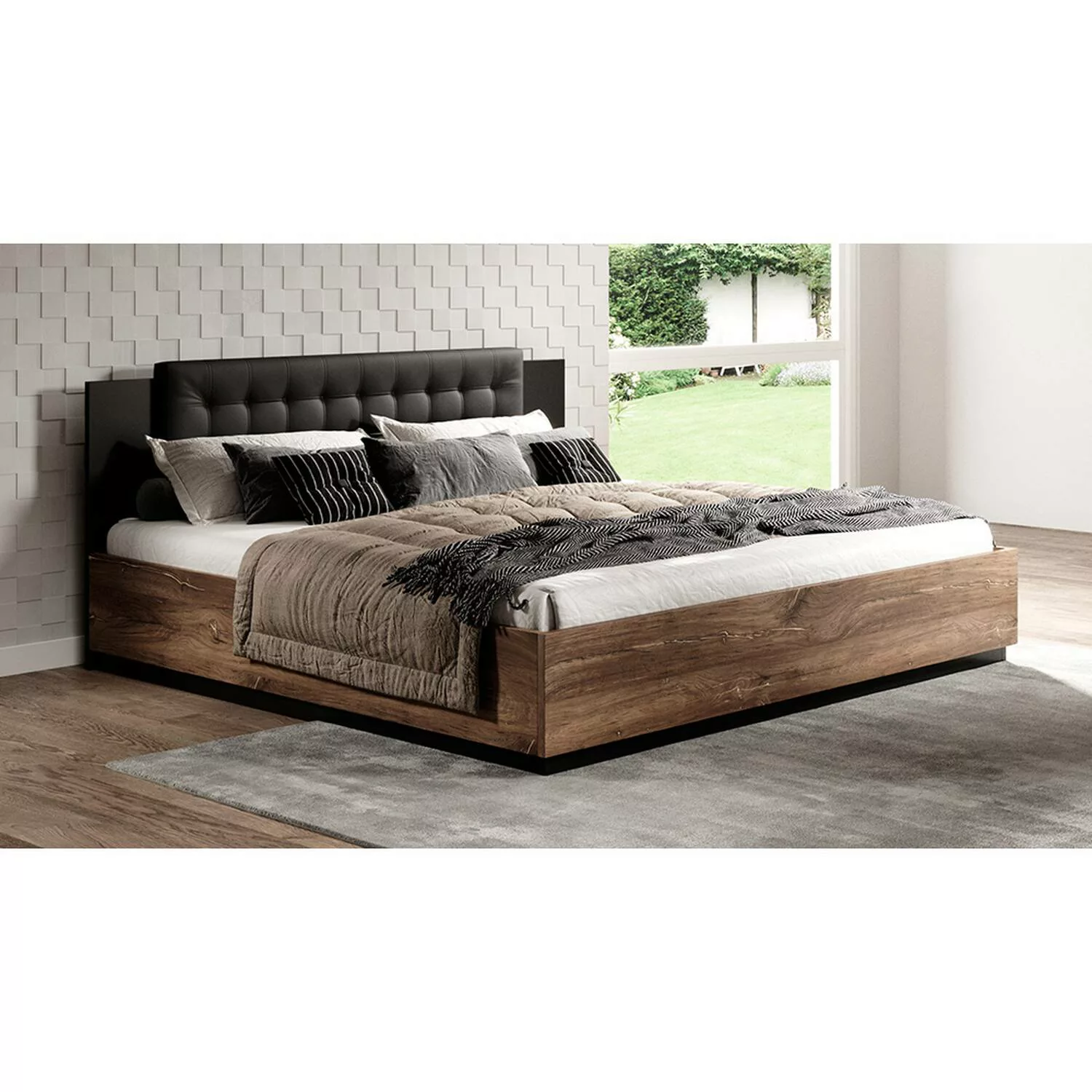 Schlafzimmerbett inkl. Lattenrost, Liegefläche 180 x 200 cm SOLMS-83 in Fla günstig online kaufen
