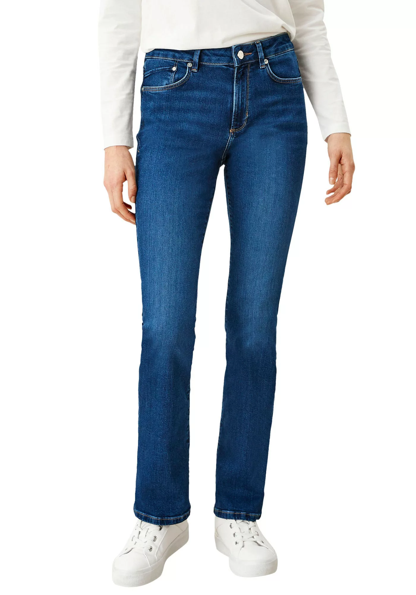 s.Oliver Bootcut-Jeans BEVERLY in Stretch-Qualität, mit Nieten an den Tasch günstig online kaufen