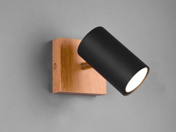 Wandspot Marley, schwarz matt günstig online kaufen