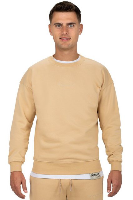 Reichstadt Sweatshirt Casual Basic Pullover 23RS037 Beige S mit Eleganten D günstig online kaufen